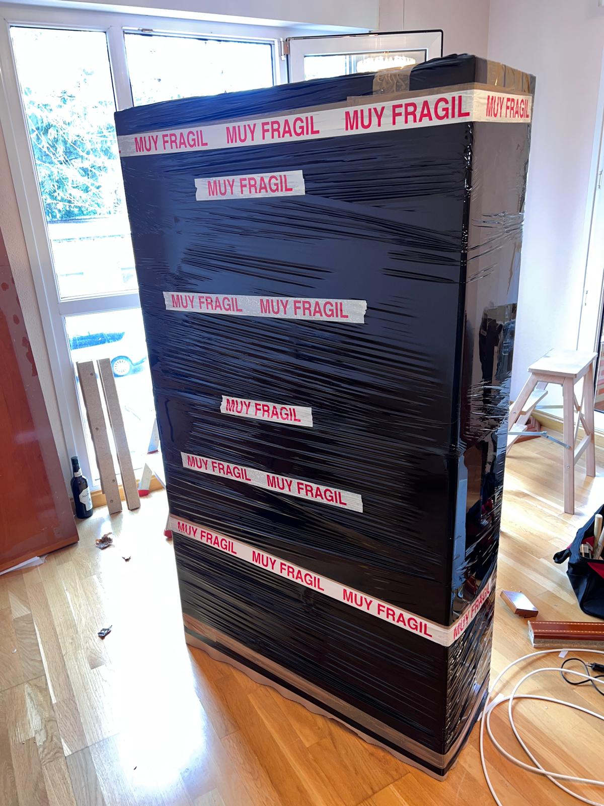 Mueble grande embalado profesionalmente